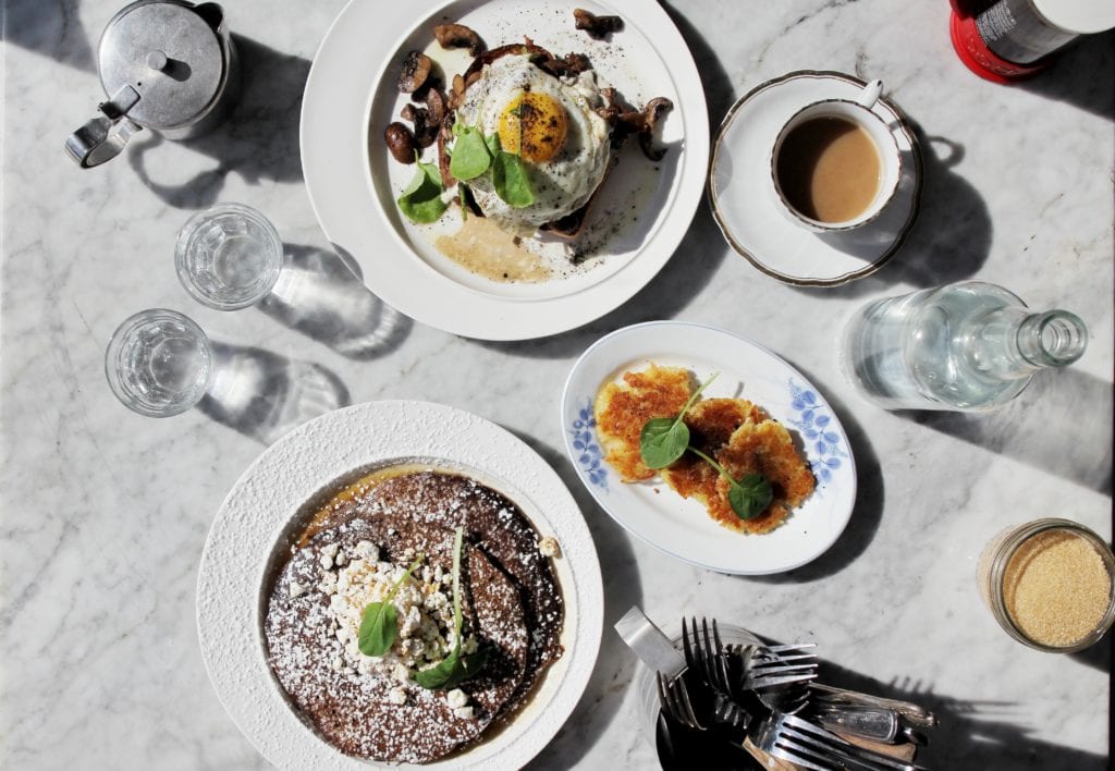 Saturday Dinette: Buckwheat Panckes + Shrooms on Toast