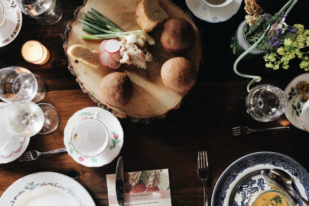 South Pond Farms: Vegetable Charcuterie with Marinated Feta + Bread Board with Oregano White Bean Spread