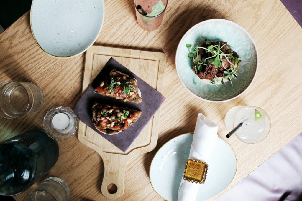 Bar Reyna: Eggplant Byaldi + Zucchini Fritters