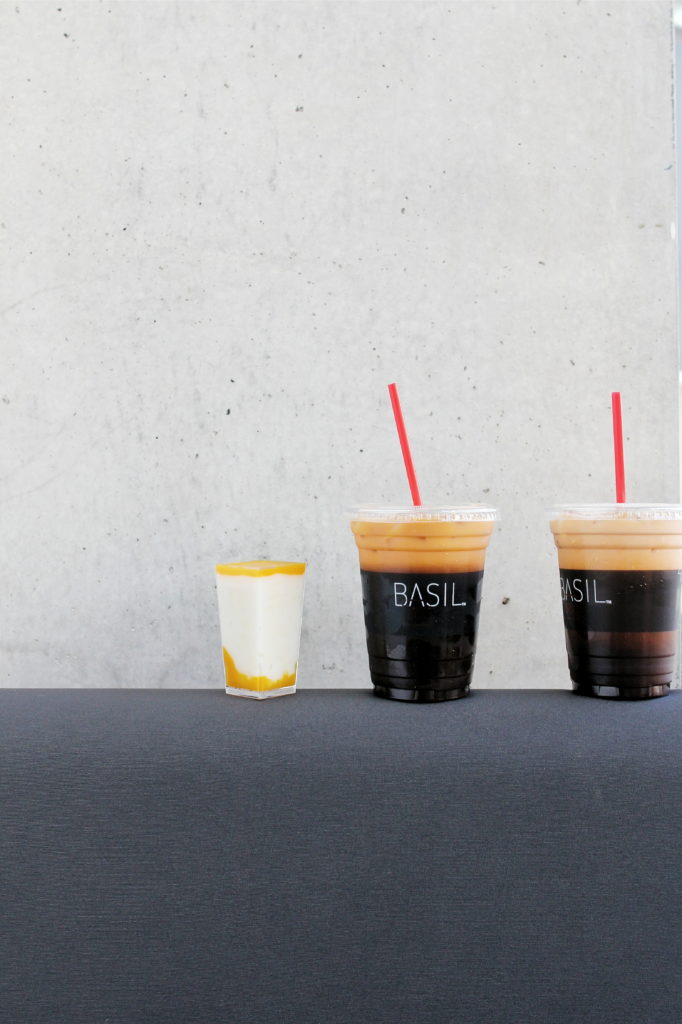 Basil Box: Thai Iced Tea + Mango Parfait Pudding