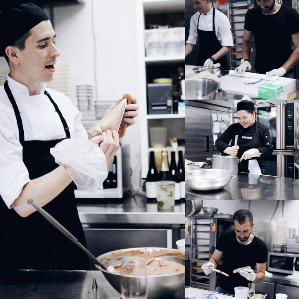 Delysèes: Chefs + Owner demonstrate how to make an eclair