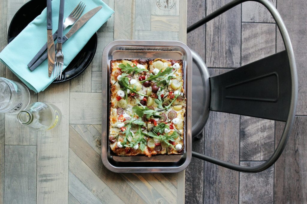 Descendant Pizza : "It's Not Good It's Grape" Detroit Style Pizza
