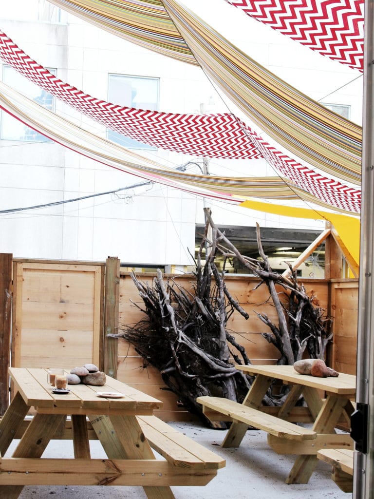 Hot Black Coffee: Back Patio