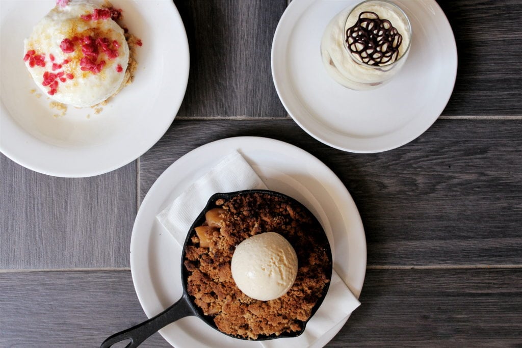 Angelo's Coal Fired Pizza: Coal Fired Apple Pie + Soft Cheesecake + Tiramisu