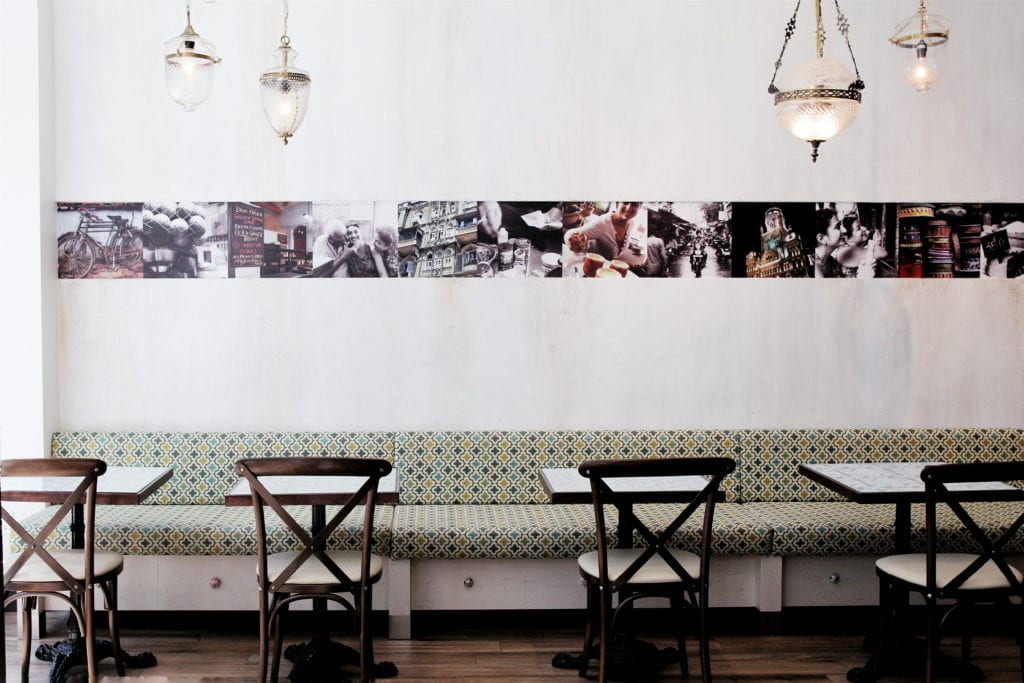 Bombay Street Food: Interior, Banquette Seating