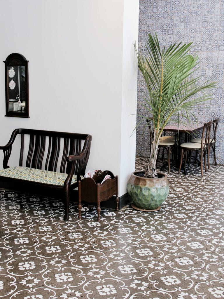 Bombay Street Food: Interior, Patterned tiles and mosaic walls