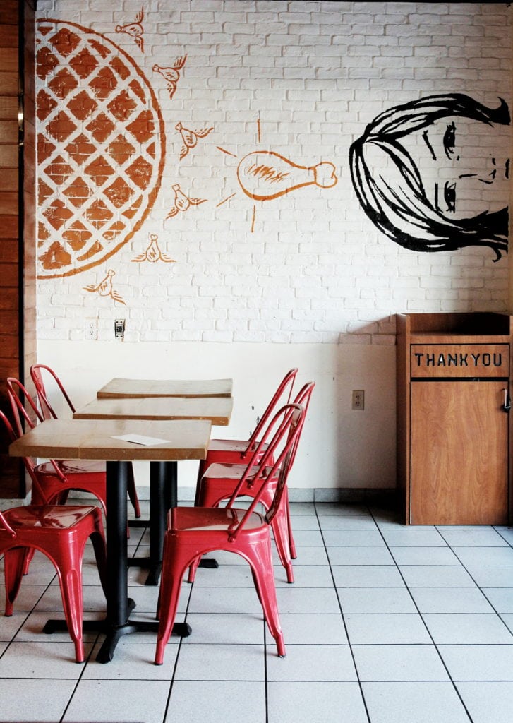 Cluck Clucks: Interior, wall mural