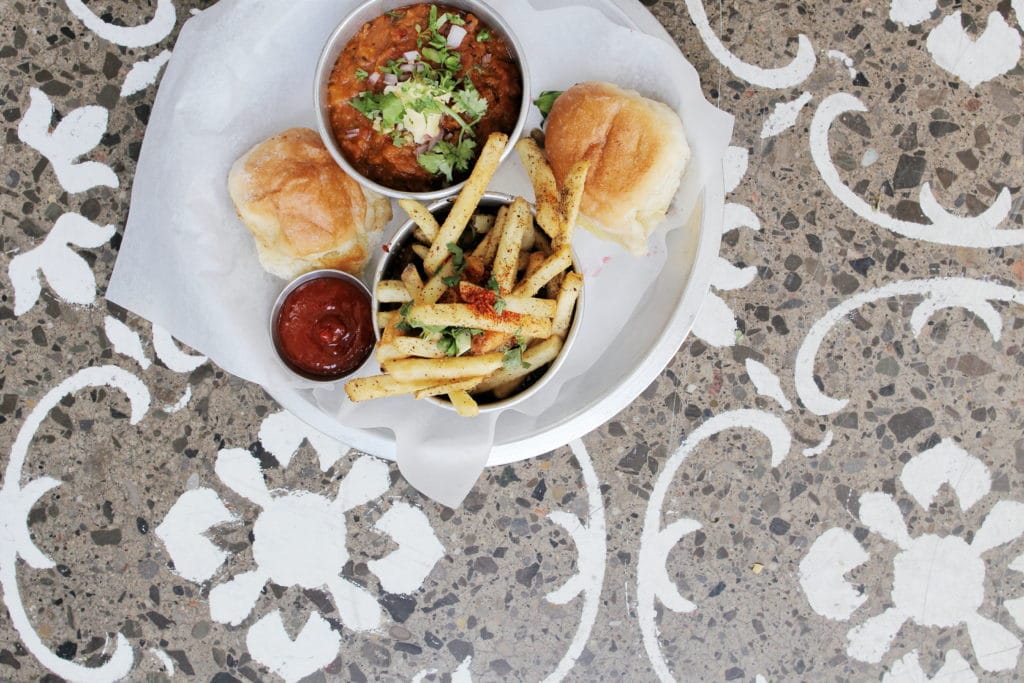 Bombay Street Food: Mumbai Veggie Pav + Gunpowder Fries