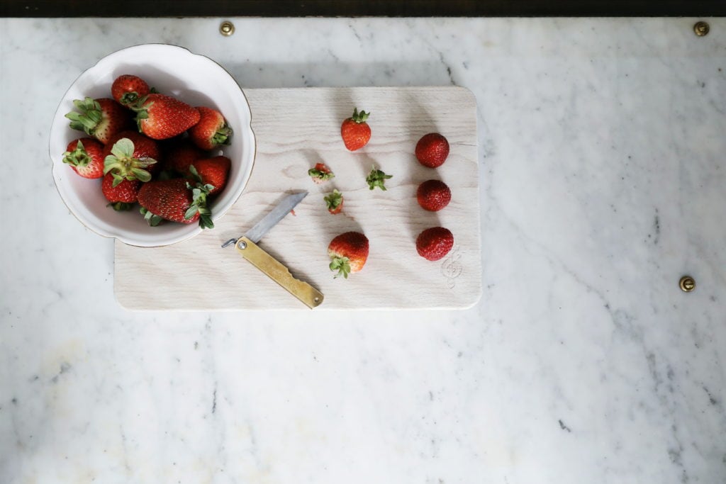 Kitten and the Bear: Hulled strawberries
