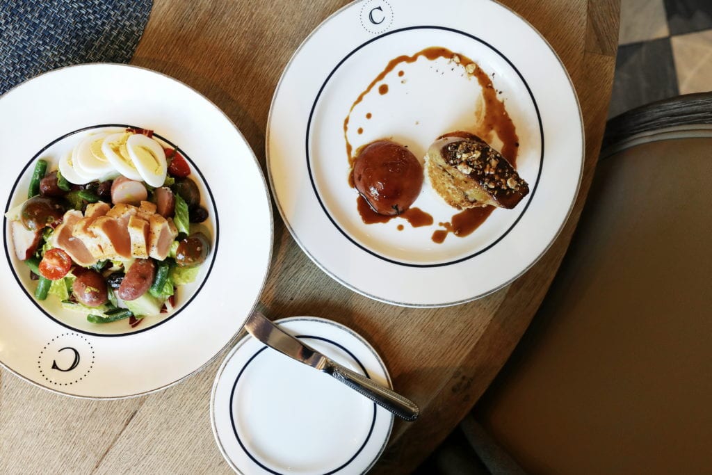 Colette Grand Café: Nicoise Salad + Roasted Foie Gras