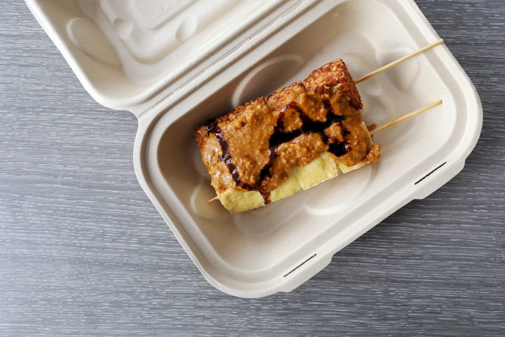 Satay Sate: Tofu + Tempeh Skewers