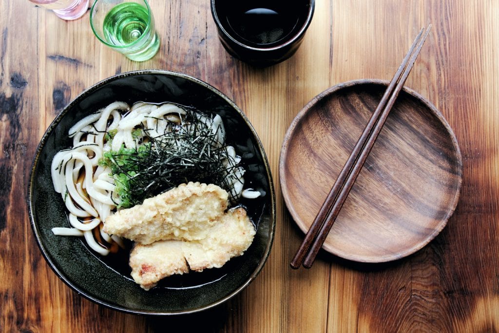 Menami Toronto: Tsuke Udon with Shrimp Tempura