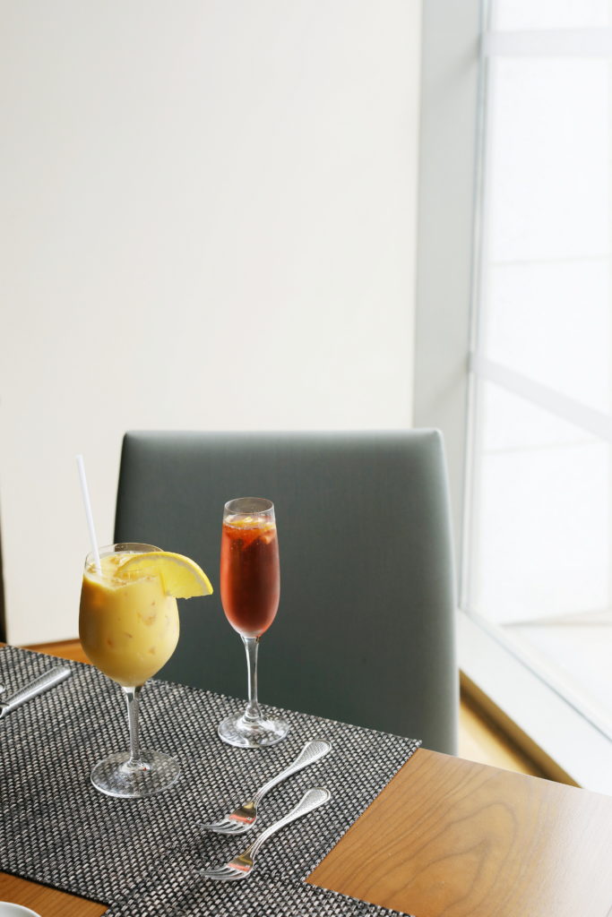 Diwan: Mango Lassi + Blood Orange Prosecco