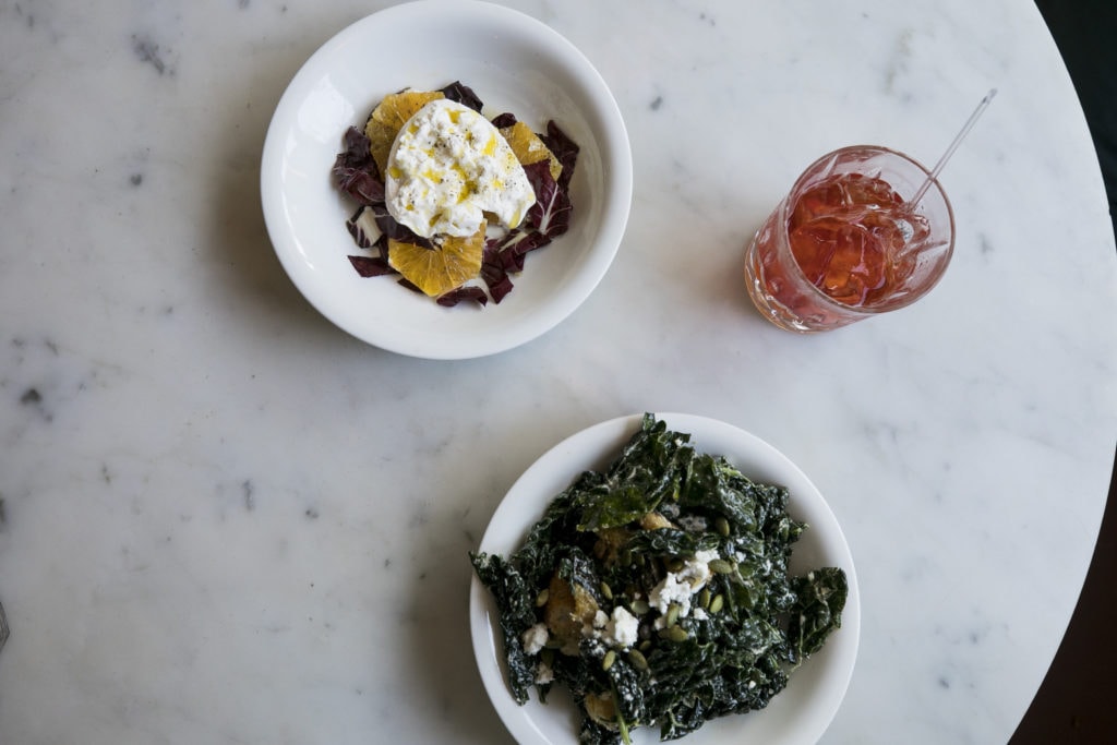 Annabelle Pasta Bar: Burrata + Kale Salad
