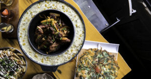 Ha Ban Tang: Seafood Pancake + Pork Ribs with Corn Cheese