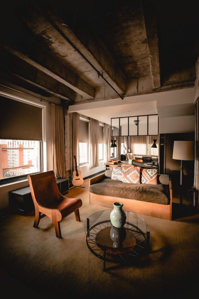 LA Travel Guide: The Ace Hotel, Loft Suite Seating Area
