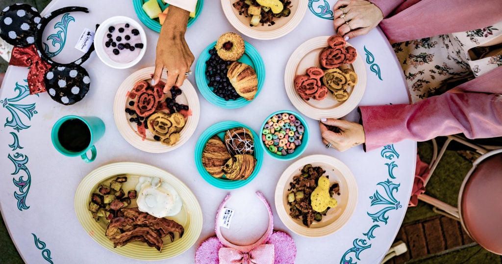 Disneyland: Plaza Inn Character Buffet Breakfast with Mickey Mouse Waffles