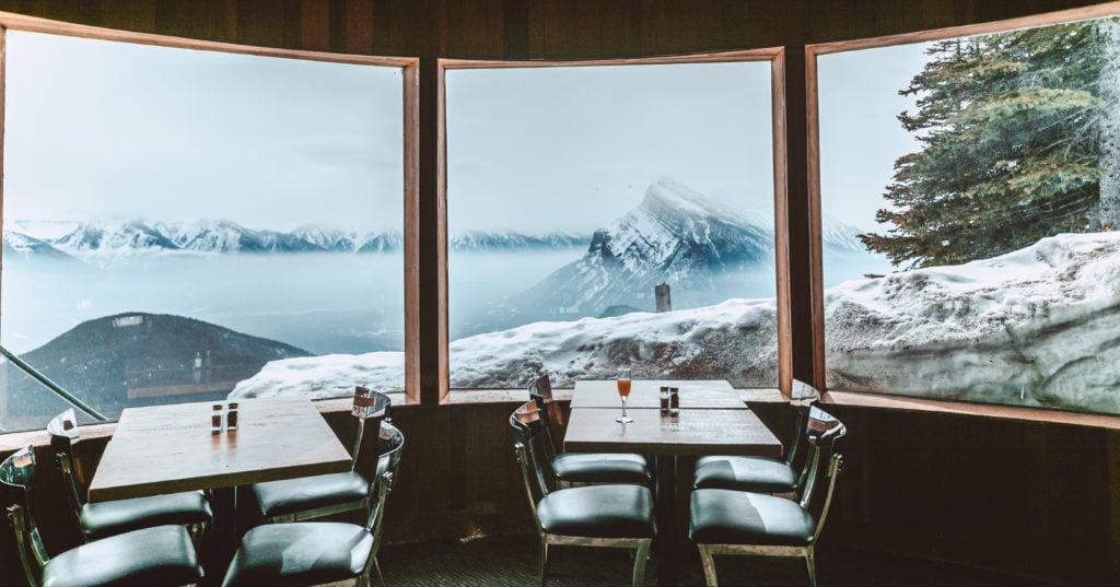 Banff: Mt. Norquay view from Cliff House Bistro