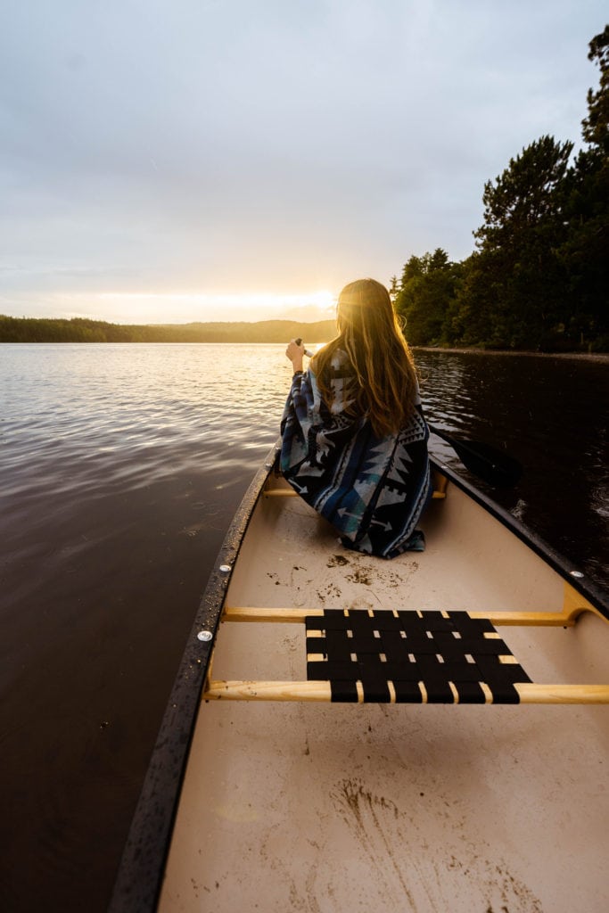 Quebec, Abitibi-Témiscamingue: Canoeing in Opémican National Park