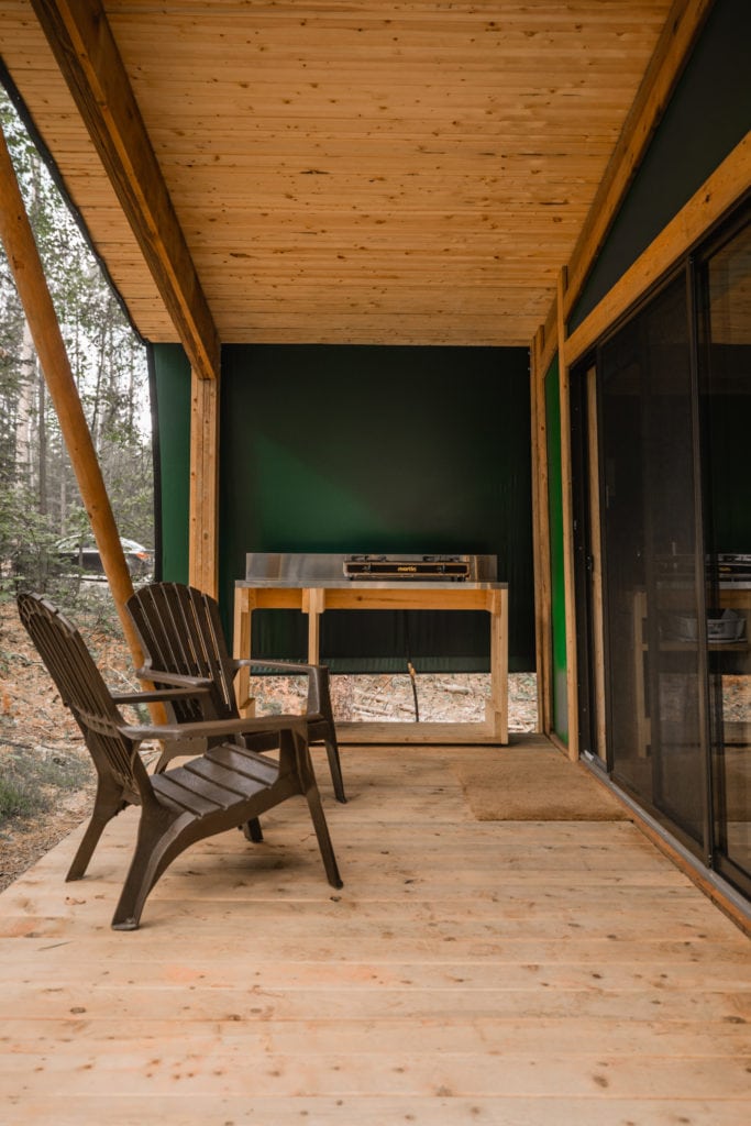 Quebec, Abitibi-Témiscamingue: Opémician National Park , Ready To Camp Deck