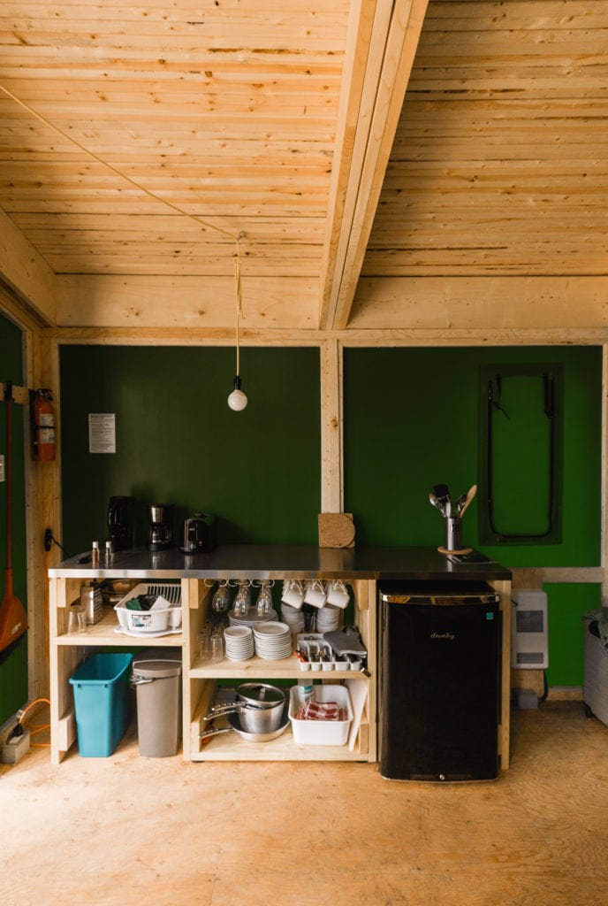 Quebec, Abitibi-Témiscamingue: Opémician National Park , Ready To Camp Kitchen Area