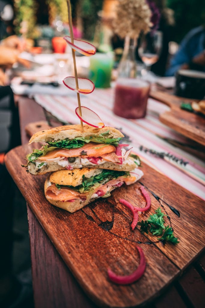 Outaouais, Quebec: Biscotti & Cie Salmon Gravlax Panini