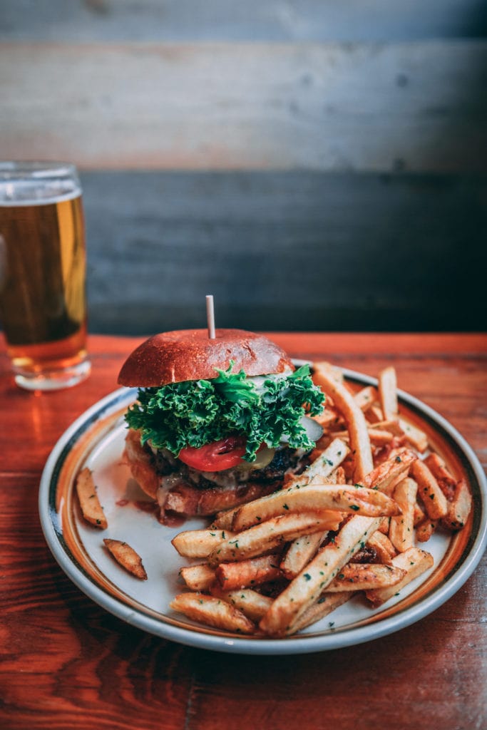 Apple Pie Trail: Northwinds Brewpub and Craft Beer Store, Wagyu Beef Burger