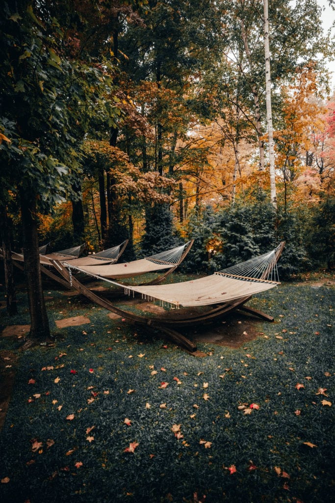 Apple Pie Trail: Scandinave Spa Hammocks, Blue Mountain