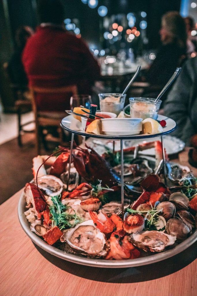 Best Places to Eat in The Laurentians, Quebec: Choux Gras Brasserie at The Fairmont Mont Tremblant, Seafood Tower