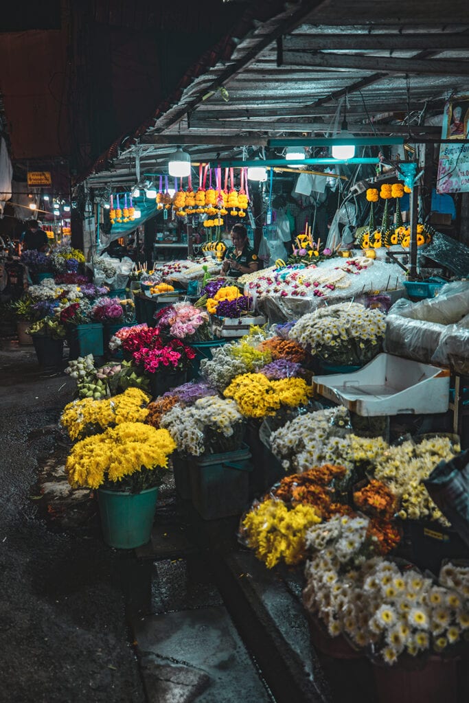 Pak Khlong Talad Bangkok Flower Market