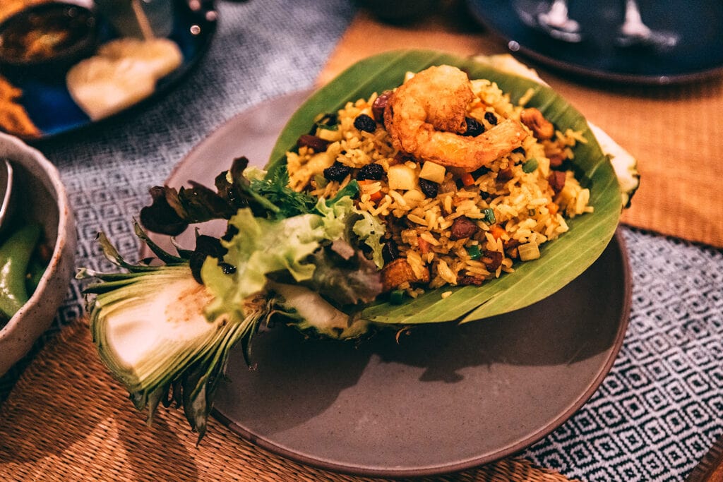 Chiang Mai Thailand - Wanlamun Restaurant Pineapple Fried Rice